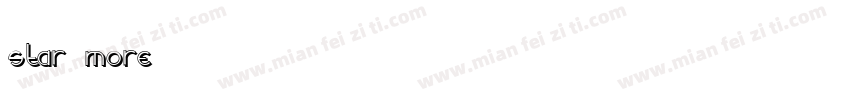 star more字体转换